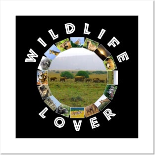 Wildlife Lover Elephant Mountain Posters and Art